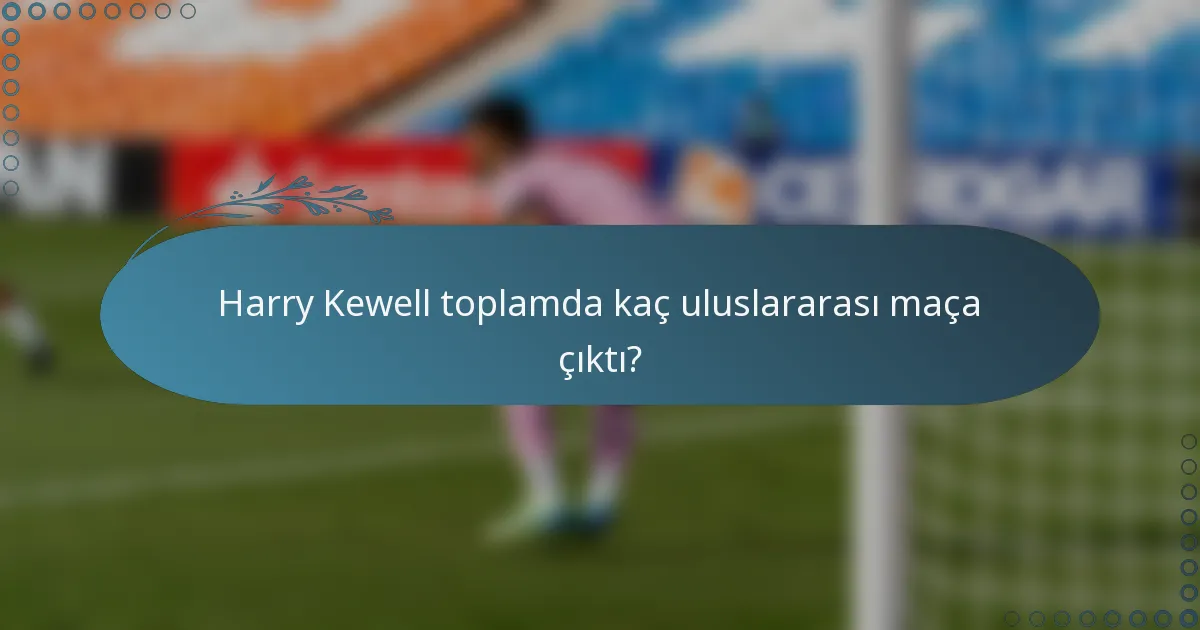Harry Kewell toplamda kaç uluslararası maça çıktı?